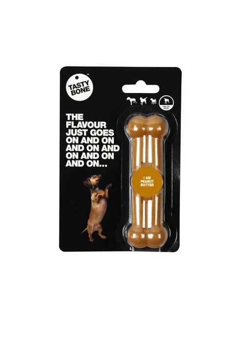 Tasty Bone Juguete Masticable para Cachorro Sabor Mantequilla de Cacahuete Tasty Bone Juguete Masticable para Cachorro Sabor Mantequilla de Cacahuete