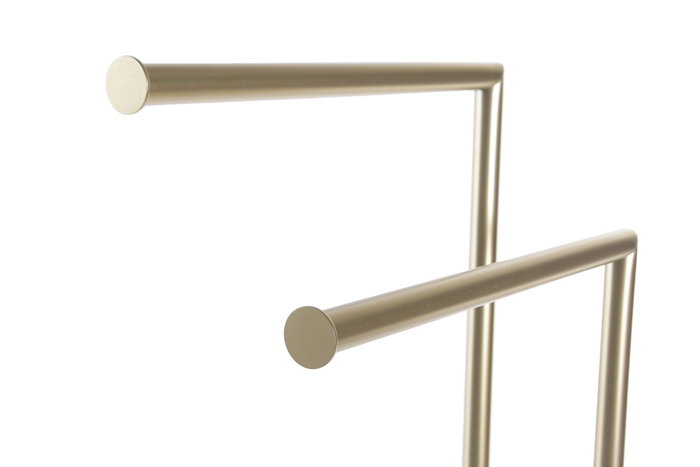 DKD Home Decor Toallero de Pie Doble Mate Dorado