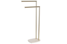 DKD Home Decor Toallero de Pie Doble Mate Dorado