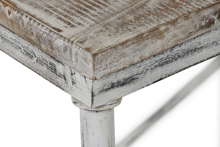 DKD Home Decor Mesa de Comedor Mango y Hierro 240x90x78,5 Blanco DKD Home Decor Mesa de Comedor Mango y Hierro 240x90x78,5 Blanco