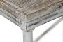 DKD Home Decor Mesa de Comedor Mango y Hierro 240x90x78,5 Blanco