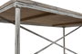 DKD Home Decor Mesa de Comedor Mango y Hierro 240x90x78,5 Blanco