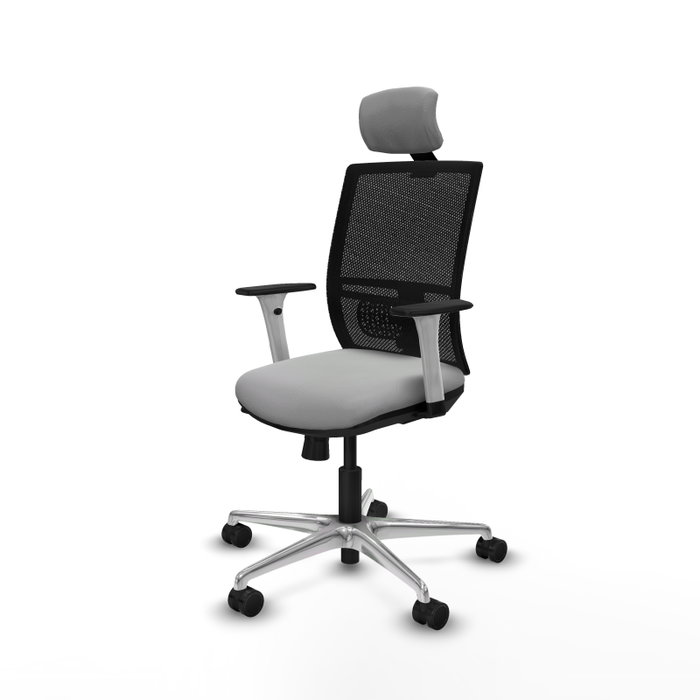 PIQUERAS Y CRESPO Silla de oficina Yunquera Gris claro y Negro PIQUERAS Y CRESPO Silla de oficina Yunquera Gris claro y Negro