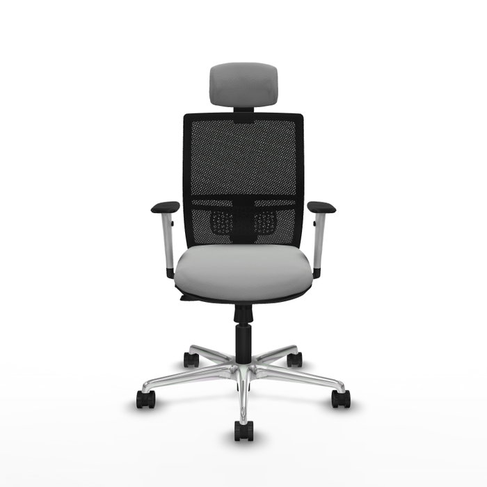 PIQUERAS Y CRESPO Silla de oficina Yunquera Gris claro y Negro PIQUERAS Y CRESPO Silla de oficina Yunquera Gris claro y Negro