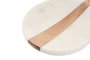 DKD Home Decor Soporte Cuchara Mármol Acacia Blanco 11,5x23x1,8 cm