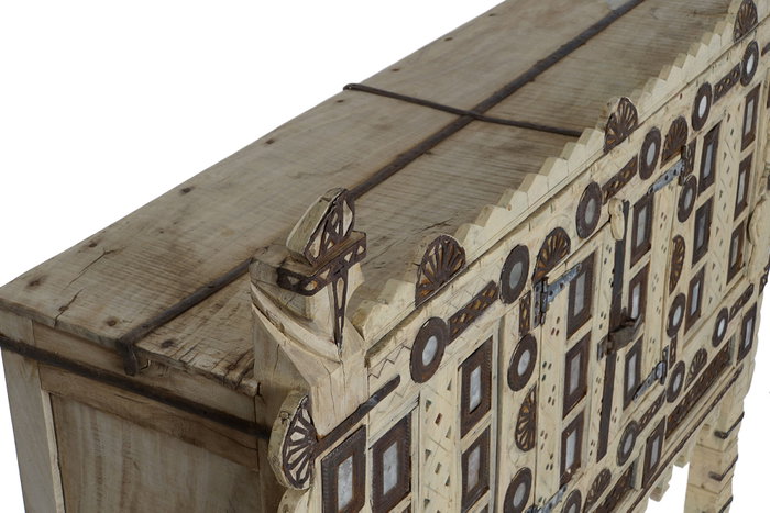 DKD Home Decor Aparador de Teca Damchiya Antiguo Natural