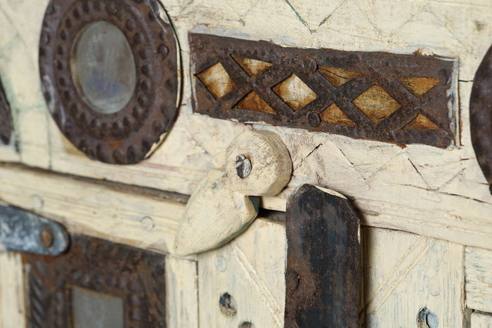 DKD Home Decor Aparador de Teca Damchiya Antiguo Natural