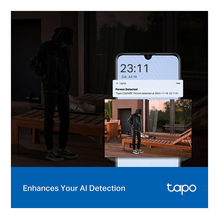 TP-Link Tapo C325WB Cámara de Seguridad Exterior 2K QHD ColorPro TP-Link Tapo C325WB Cámara de Seguridad Exterior 2K QHD ColorPro