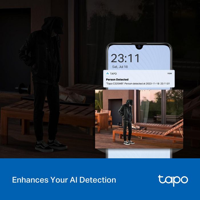 TP-Link Tapo C325WB Cámara de Seguridad Exterior 2K QHD ColorPro TP-Link Tapo C325WB Cámara de Seguridad Exterior 2K QHD ColorPro