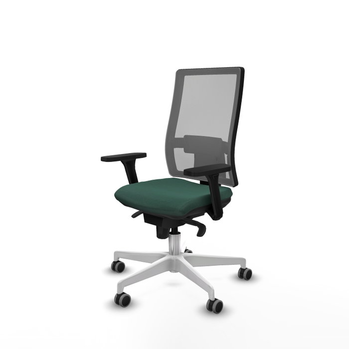 PIQUERAS Y CRESPO Silla de oficina Horna con mecanismo Sincro, Verde botella y Gris PIQUERAS Y CRESPO Silla de oficina Horna con mecanismo Sincro, Verde botella y Gris