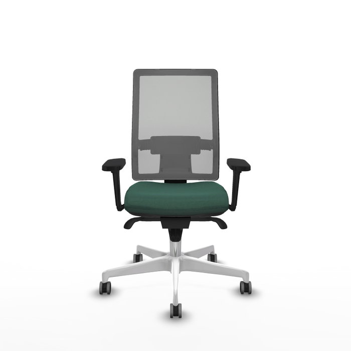PIQUERAS Y CRESPO Silla de oficina Horna con mecanismo Sincro, Verde botella y Gris PIQUERAS Y CRESPO Silla de oficina Horna con mecanismo Sincro, Verde botella y Gris