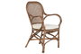 DKD Home Decor Silla Indo 1c25 Marron Ratan 62 x 90 x 52 cm (2 Unidades)