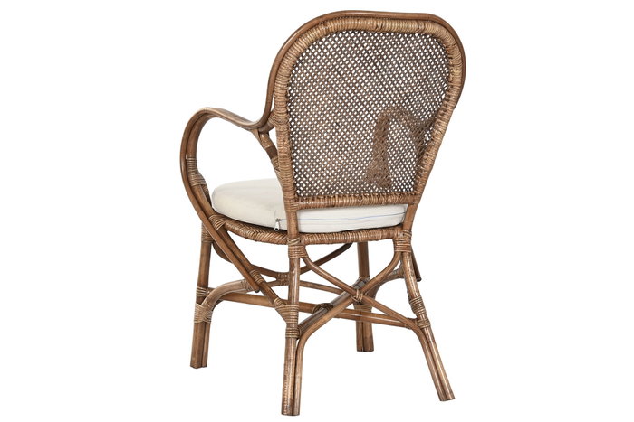 DKD Home Decor Silla Indo 1c25 Marron Ratan 62 x 90 x 52 cm (2 Unidades)