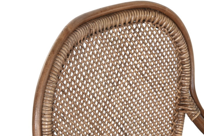 DKD Home Decor Silla Indo 1c25 Marron Ratan 62 x 90 x 52 cm (2 Unidades)