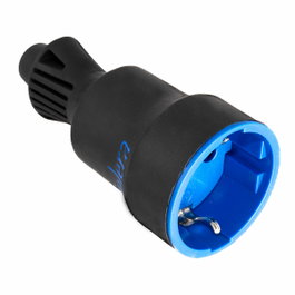 Solera Base móvil 2p+t 16 A 250 V caucho negro