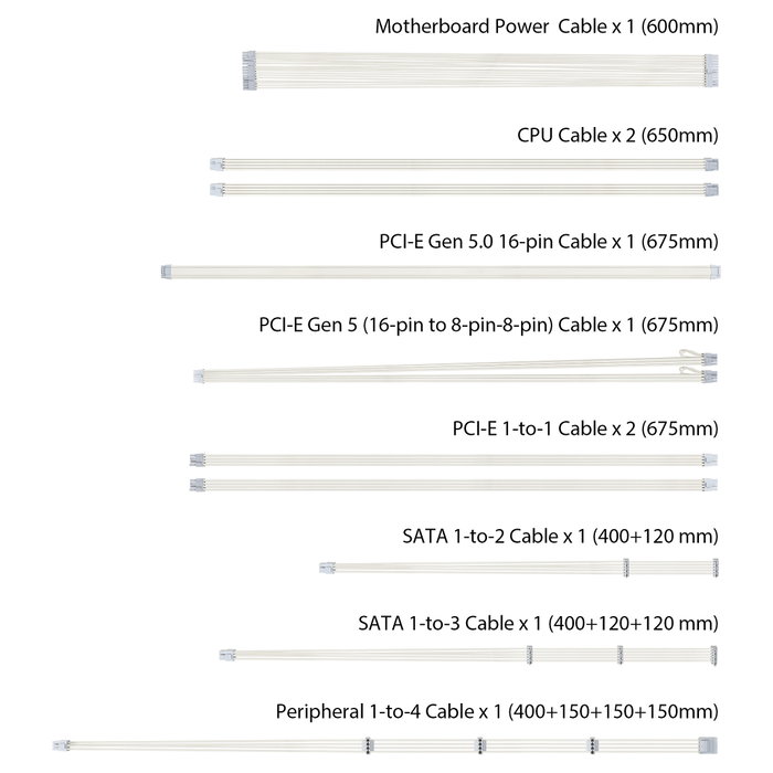 ASUS TUF Gaming 1000W Gold White Edition Blanco