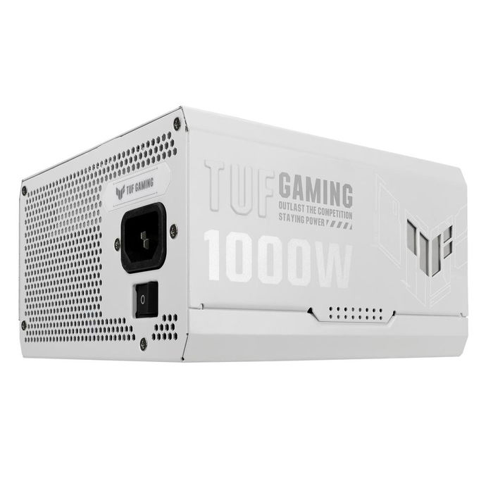 ASUS Fuente Alimentación ATX TUF Gaming 1000W 80 PLUS Gold, Certificación ATX 3.1, Color Blanco, 1000W, Ventilador 135mm, Modular - Referencia: TUF Gaming 1000W Gold White Edition