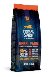 Alpha Spirit Canine Primal Rebel Fram 65% Carne y Pescado Pienso para Perros Adultos 12 kg