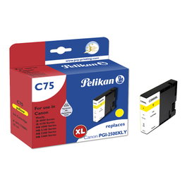 Pelikan C75 Amarillo Cartucho de Tinta XL para Canon PGI-2500XL Y