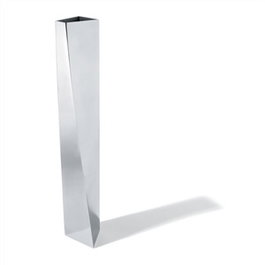 Alessi ZH01 CREVASSE Florero en Acero Inoxidable 18/10 de Zaha Hadid