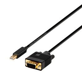 Aisens Cable Conversor Mini DisplayPort a VGA, 2m, Negro