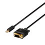 Aisens Cable Conversor Mini DisplayPort a VGA, 2m, Negro