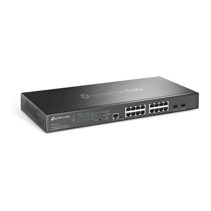 TP-Link Omada SG3218XP-M2 Switch Gestionado L2+ con 16 Puertos 2.5G y 2 SFP+ 10G, PoE 240W