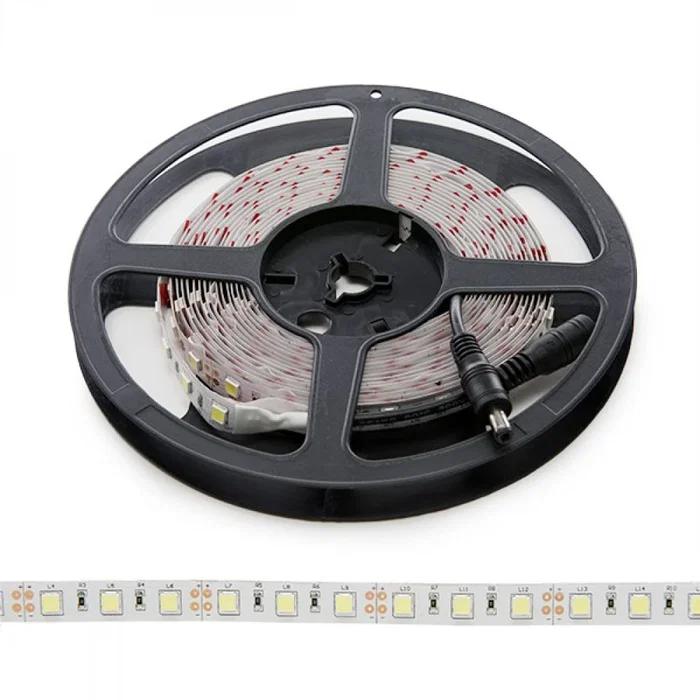 Tira de 300 LEDs 60W 14100Lm 2700K SMD5252 12VDC IP20 x5M 50.000H WM-5252-300-WW Blanco Cálido