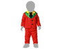 Disfraz Payaso Halloween Rojo Bebé Niño con Chaqueta y Pantalón