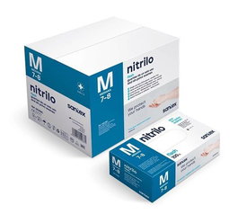 Guante Desechable Nitrilo Santex Gd21 Azul Talla M Caja De 100
