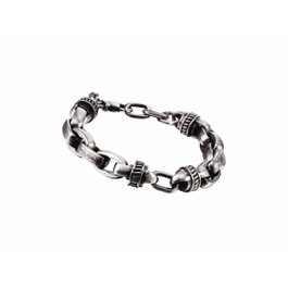Police PJ22257BSS-01 Pulsera de Acero Inoxidable Gris