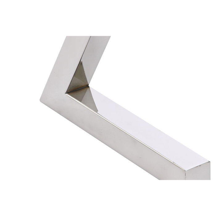DKD Home Decor Set de Consola y 2 Mesitas Auxiliares Mango y Cromado