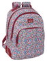 Safta Mochila Escolar Flores Coimbra Burdeos 42x32x15 cm