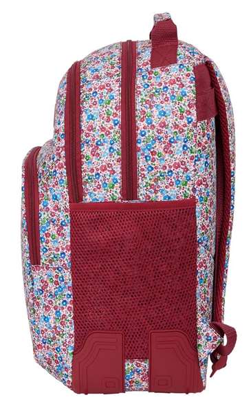 Safta Mochila Escolar Flores Coimbra Burdeos 42x32x15 cm