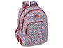 Safta Mochila Escolar Flores Coimbra Burdeos 42x32x15 cm