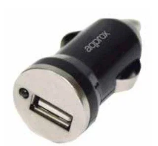 Approx appUSBCARV4 Cargador USB para Encendedor de Coche Negro y Plata Approx appUSBCARV4 Cargador USB para Encendedor de Coche Negro y Plata