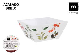 La Mediterranea Bol Melamina Petunia 18 cm x 8 cm Brillo (24 Unidades)