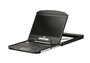 Aten CL3700NW Consola de Rack 18.5" Full HD (1920x1080) 1U, Metal y Plástico Negro, con Puertos HDMI y USB
