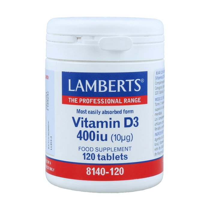 Lamberts Vitamina D3 400 UI 120 cápsulas Lamberts Vitamina D3 400 UI 120 cápsulas