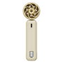 Verbatim Cool n Go AirJet Ventilador de mano Recargable, Plata y Blanco, 6 W, Batería de Ión de Litio