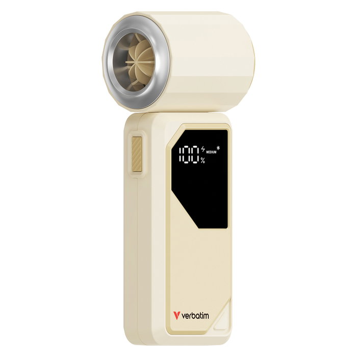 Verbatim Cool n Go AirJet Ventilador de mano Recargable, Plata y Blanco, 6 W, Batería de Ión de Litio Verbatim Cool n Go AirJet Ventilador de mano Recargable, Plata y Blanco, 6 W, Batería de Ión de Litio