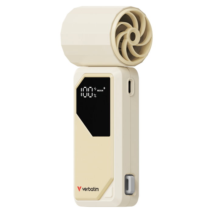 Verbatim Cool n Go AirJet Ventilador de mano Recargable, Plata y Blanco, 6 W, Batería de Ión de Litio Verbatim Cool n Go AirJet Ventilador de mano Recargable, Plata y Blanco, 6 W, Batería de Ión de Litio