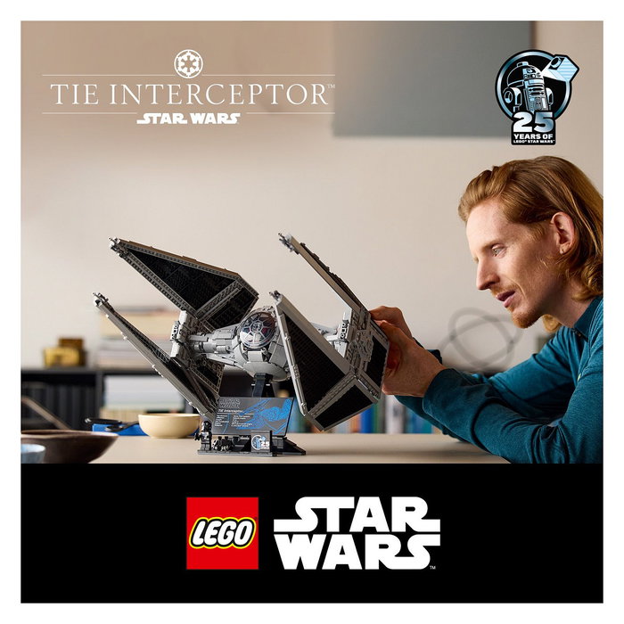 LEGO Star Wars TIE Interceptor 75382 Juego de Construcción 1931 Piezas - Nave Espacial