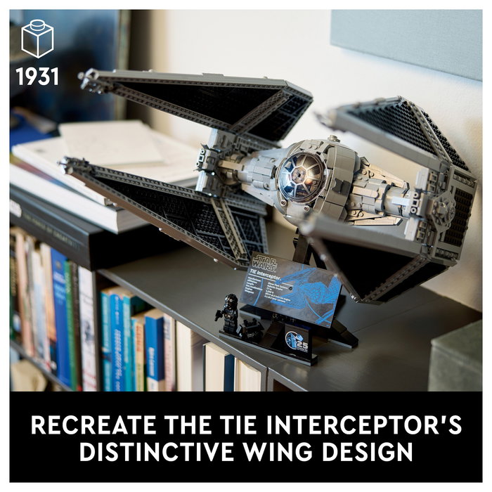 LEGO Star Wars TIE Interceptor 75382 Juego de Construcción 1931 Piezas - Nave Espacial