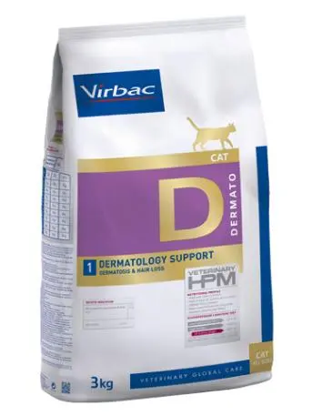 Virbac HPM Feline Dermatology Support D1 3 kg