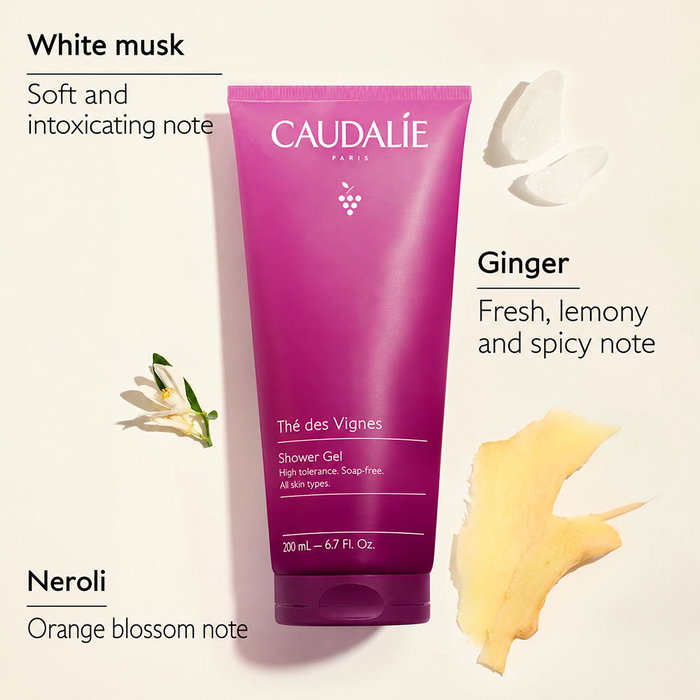 Caudalie Thé Des Vignes Body Ritual Gift Set con Crema Corporal y Gel de Ducha