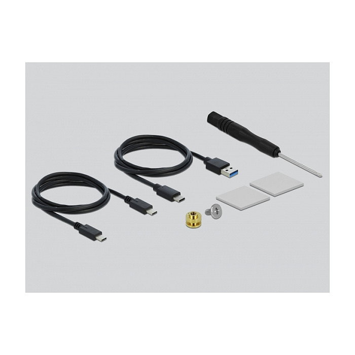 DeLOCK 42620 Carcasa externa para M.2 NVMe PCIe SSD transparente Azul