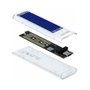 DeLOCK 42620 Carcasa externa para M.2 NVMe PCIe SSD transparente Azul