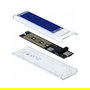 DeLOCK Caja Externa SSD M.2 NVMe PCIe, USB Tipo-C, Transparente Azul, Plug and Play, JMicron JMS583, Velocidad 10 Gbit/s, Compatible con Windows, Mac, Linux, Android