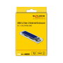 DeLOCK 42620 Carcasa externa para M.2 NVMe PCIe SSD transparente Azul